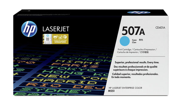 HP 507A Cyan Original LaserJet Toner Cartridge