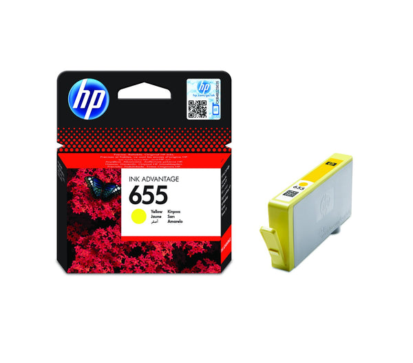 HP 655 Yellow Original Ink Advantage Cartridge