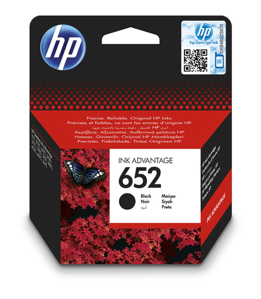 HP 652 Black Original Ink Advantage Cartridge